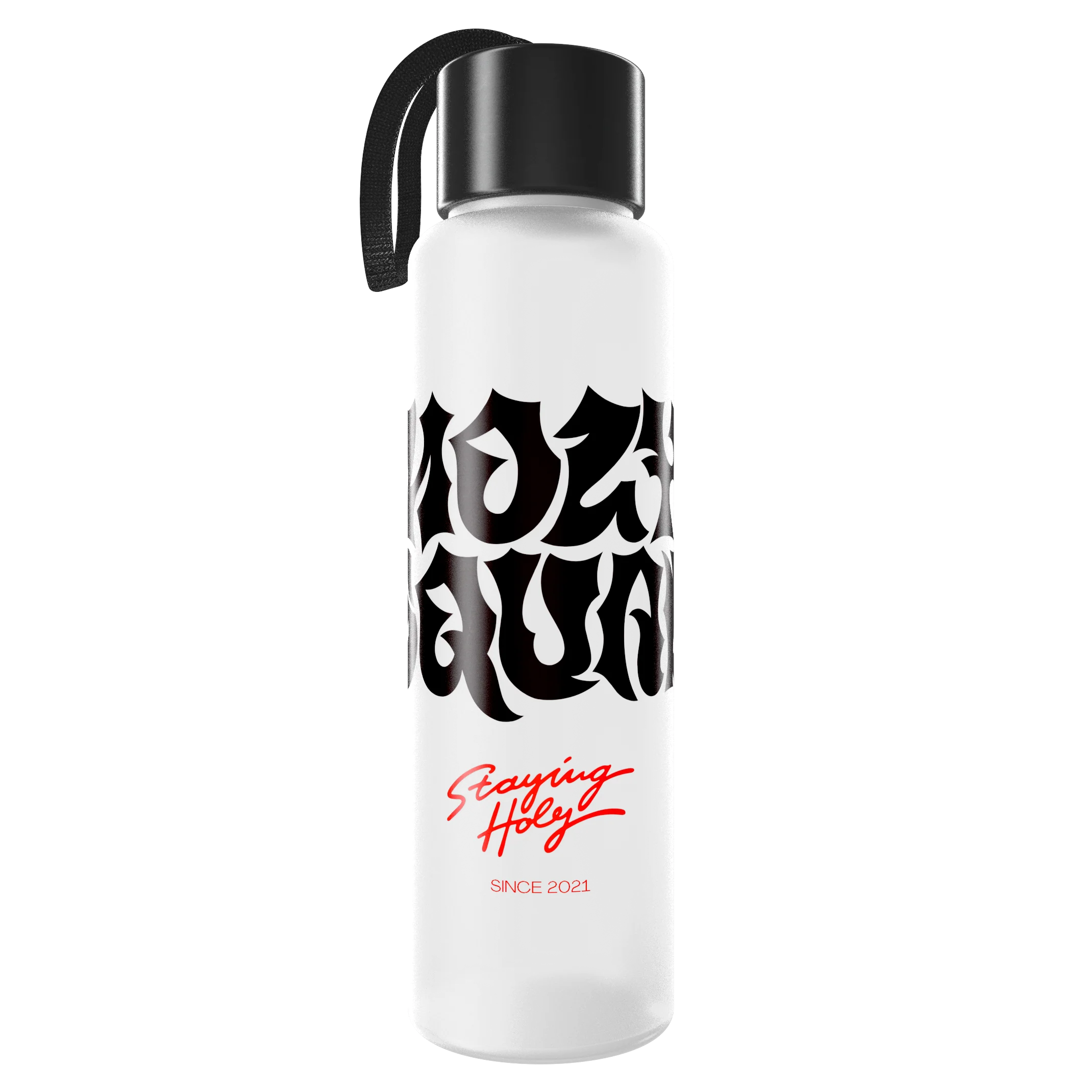 Stay HOLY Logo Glass Bottle